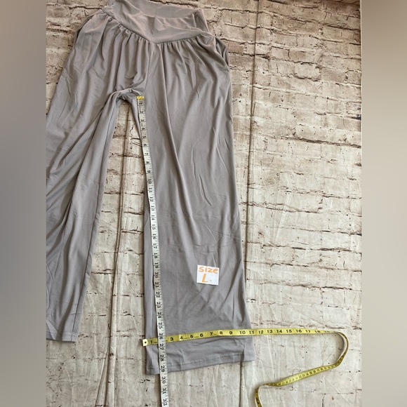 NWT bundle of 2 ,SUNYAA wide leg, Tommy control high waist yoga pants size L - Picture 7 of 15